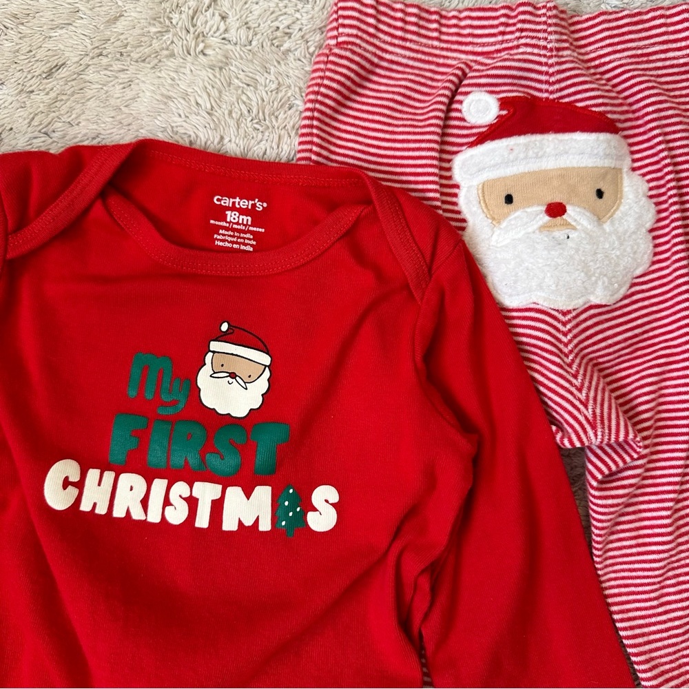 Carter’s My First Christmas outfit - 18m